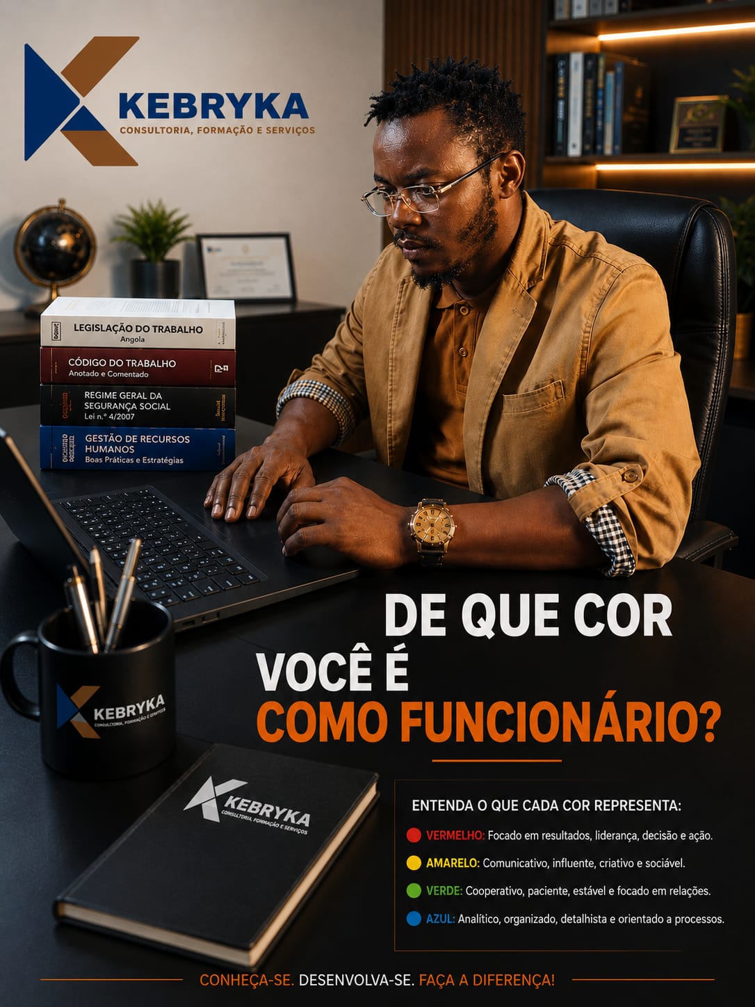 De que cor você é como funcionário?