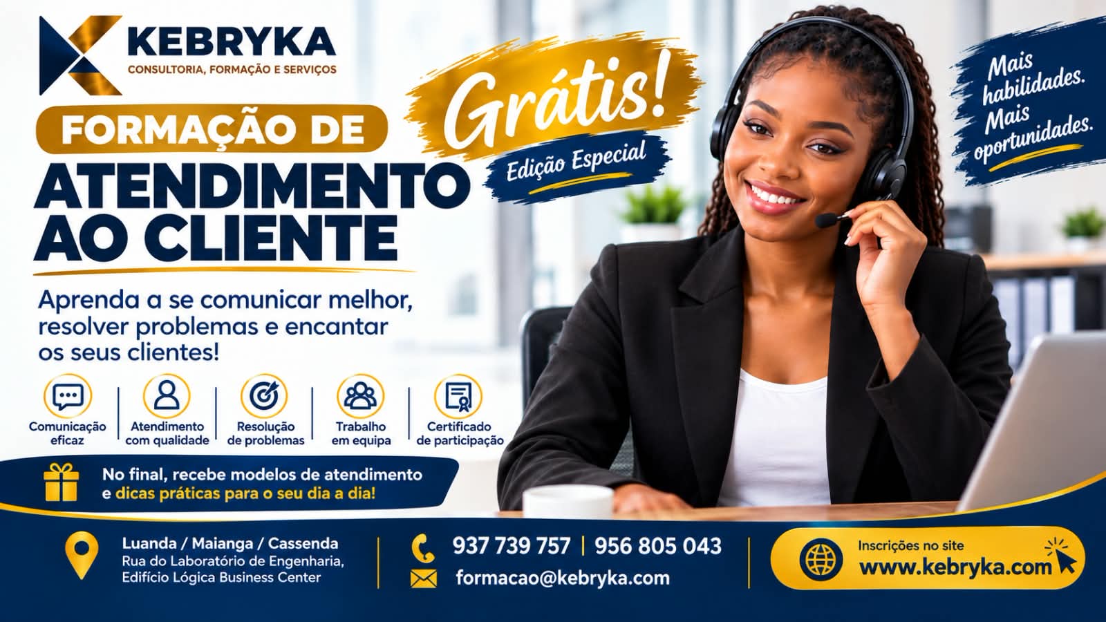 Formação Grátis de Atendimento ao Cliente!